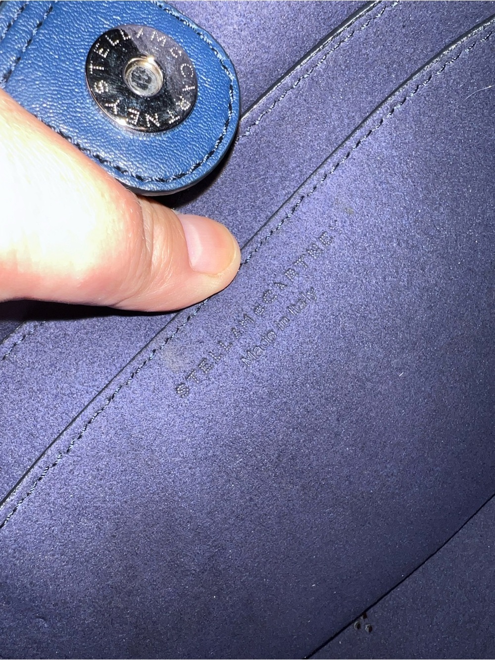 Stella McCartney $995 navy crossbody bag - Picture 12 of 15